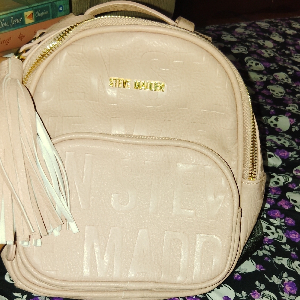 Steve Madden Blush Backpack with Tassel